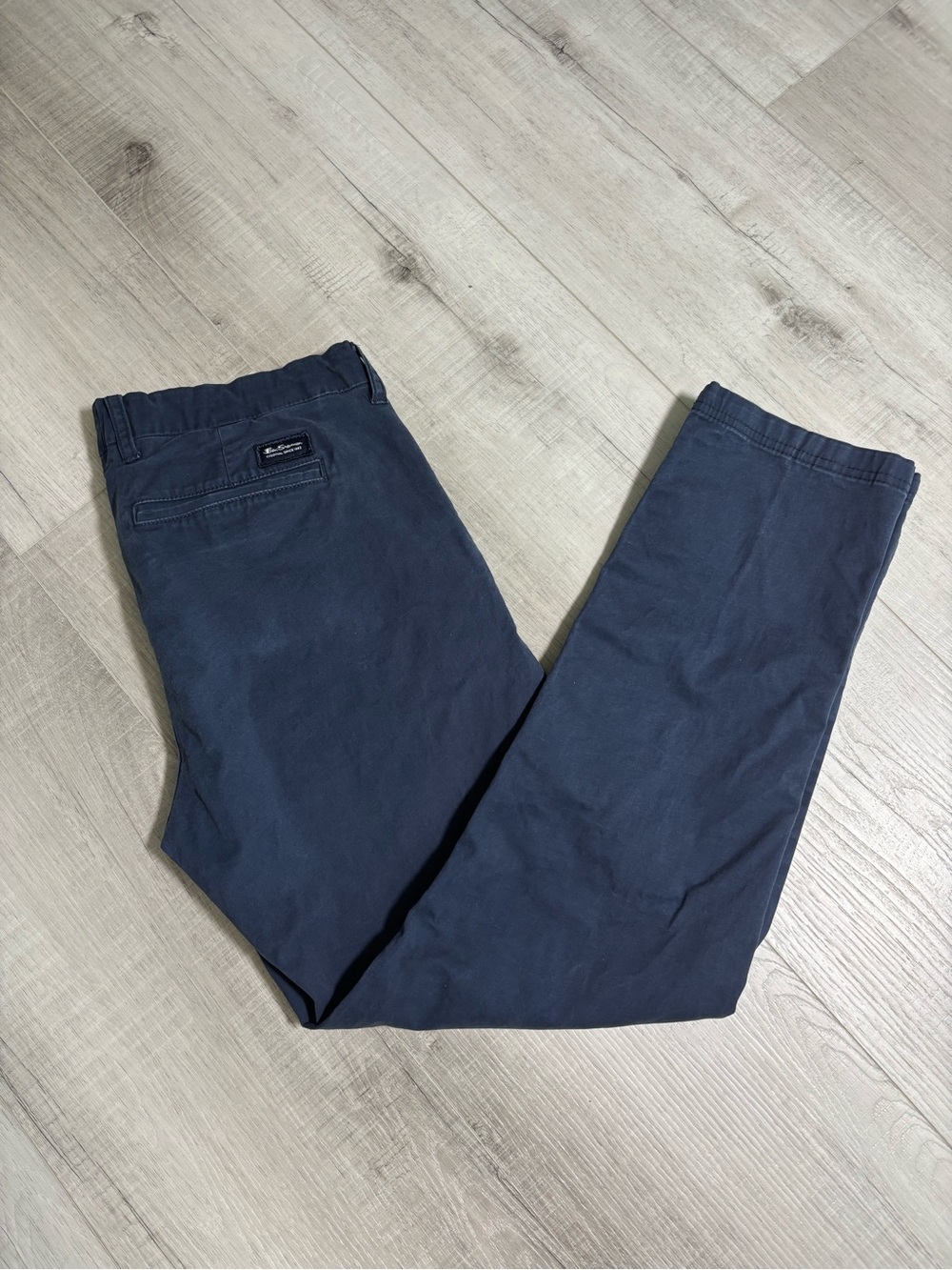Ben Sherman Men’s 34x32 Navy Slim Fit Stretch Pants